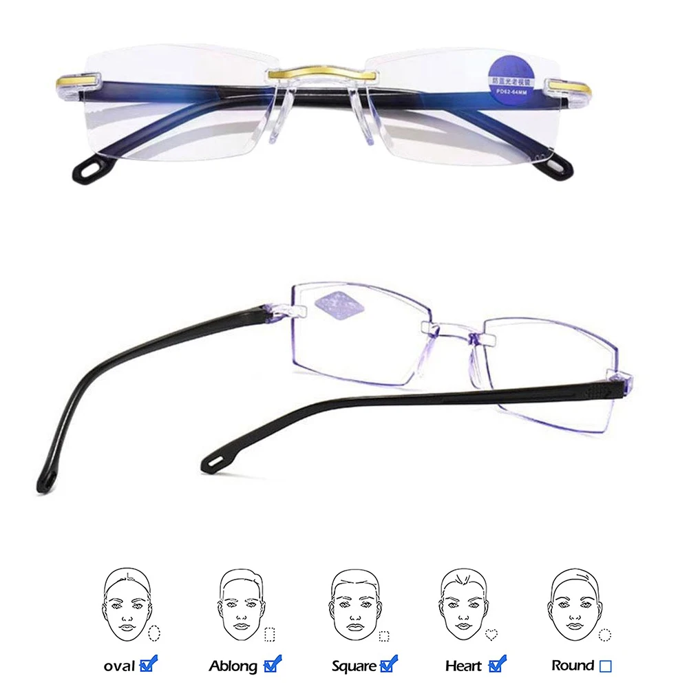Blaulicht-blockierende Brille für Männer und Frauen, Computer-Gaming-Brille, TV-Brille, leichte, blendfreie Lesebrille zur Überanstrengung der Augen