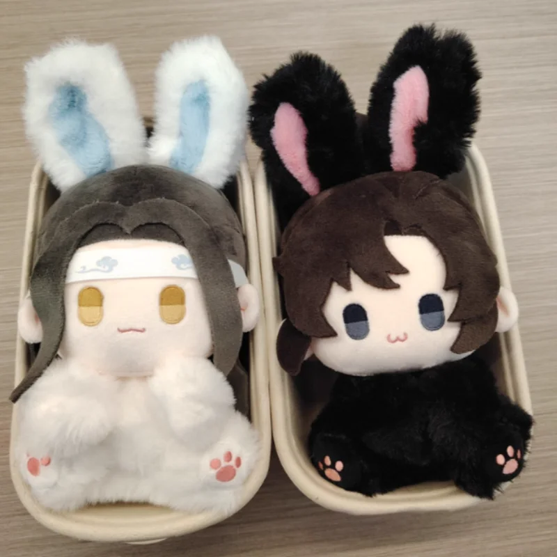 

Оригинальная плюшевая игрушка Mo Dao Zu Shi: кролик Лань Ванцзи/Вэй Усянь, 15 см, мягкая кукла-зайчик, подарок на день рождения