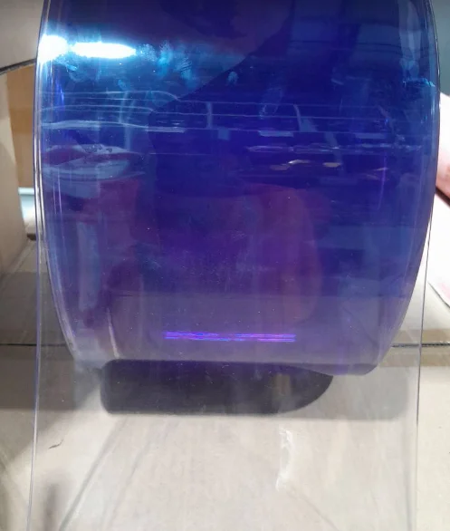 2025PVC لينة الباب شريط بلاستيكي الستار شنقا ورقة لفة شفافة الأسطوانة الهواء الستار