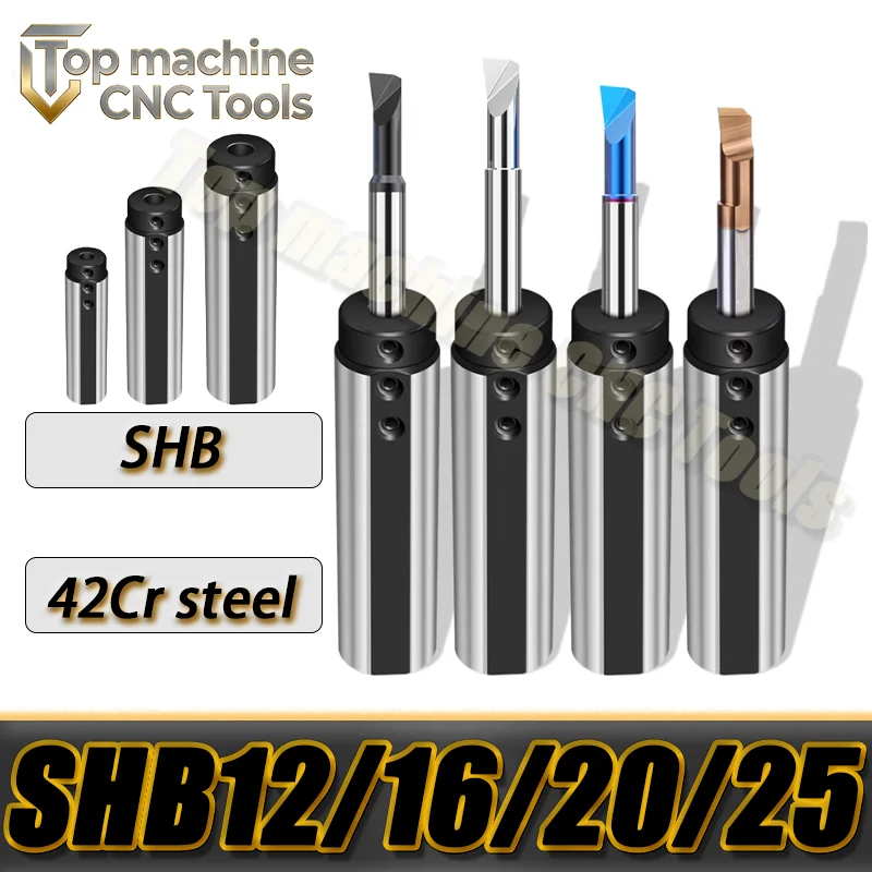 

SHB12 16 20 25-3 4 5 6 7 8 10 12 мм Маленький держатель расточного инструмента из вольфрамовой стали Резак с ЧПУ Втулка для резки Держатель малого диаметра SHB