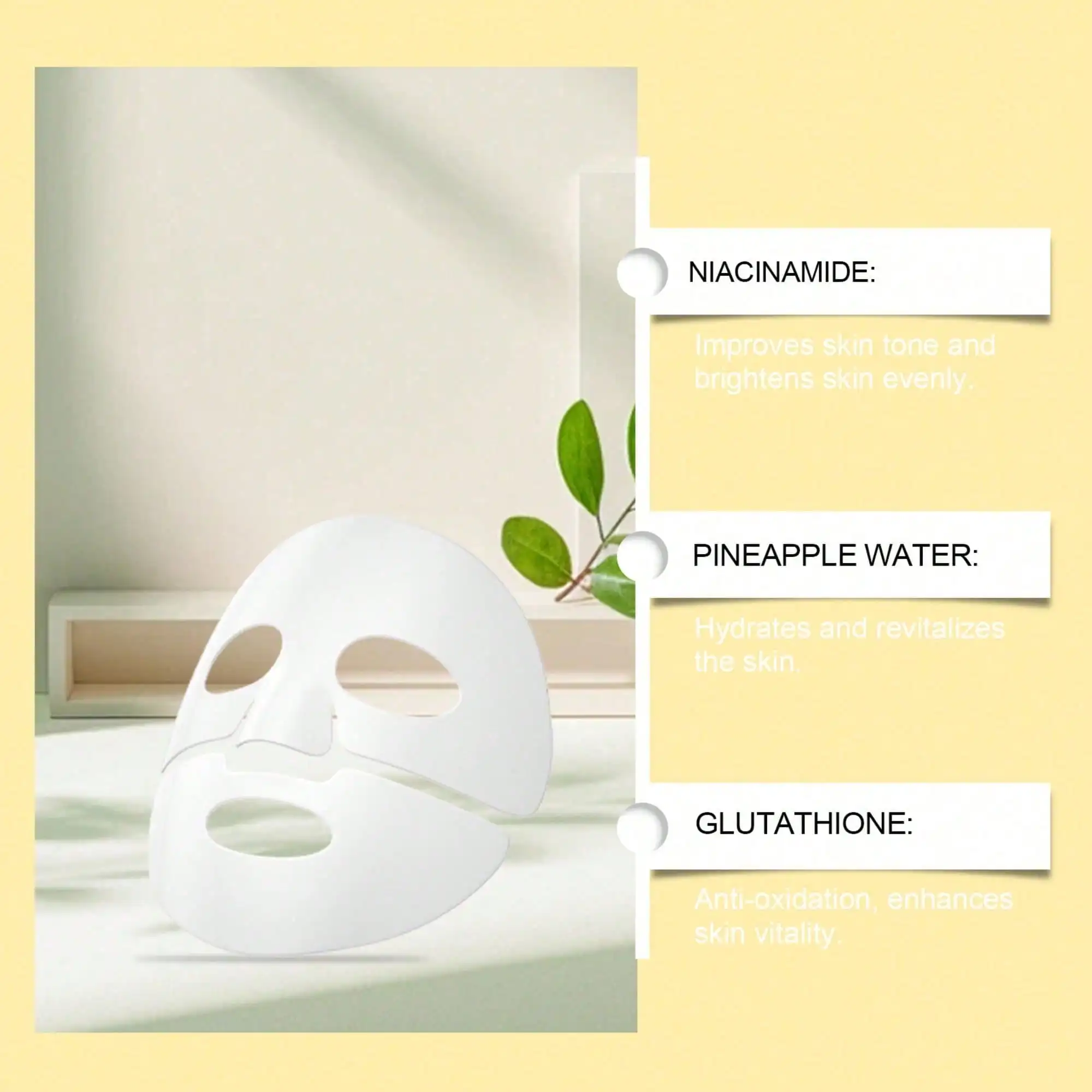 Radiant Vita Niacinamide Deep Conditioning Mask, Gentle Daily Facial Treatment Softens Uneven & Dull Complexion, Balancing Care for Combination Skin, Authentic Korean Skincare, Thoughtful Beauty Gift for Her
