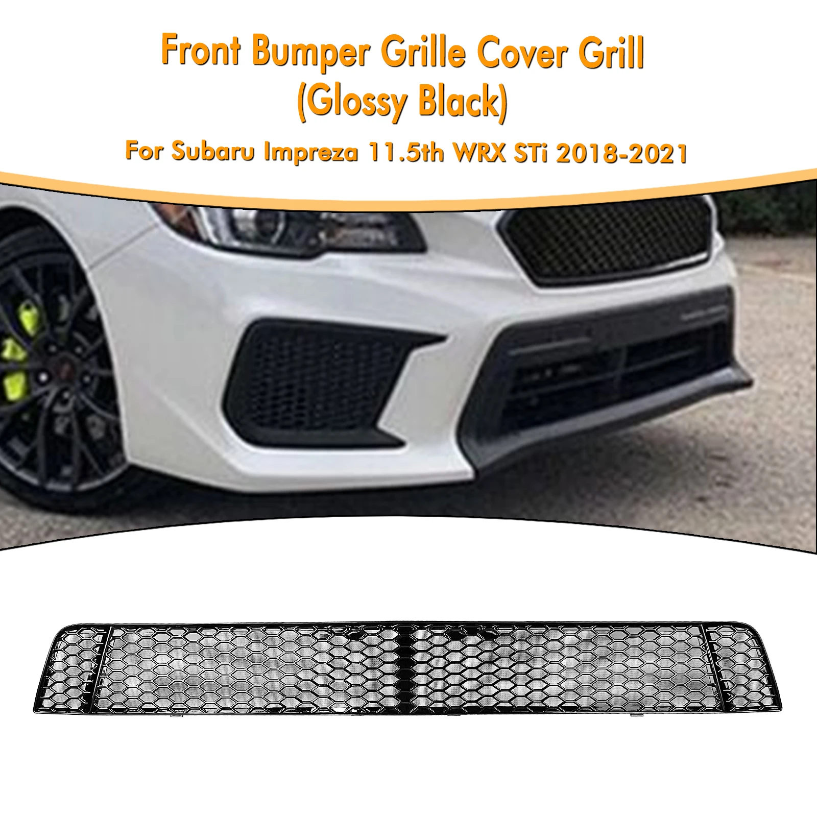 

Car Lower Grille Mesh Front Bumper Grill Grid Trim For Subaru Impreza 11.5th Gen WRX / WRX STI 2018 2019 2020 2021