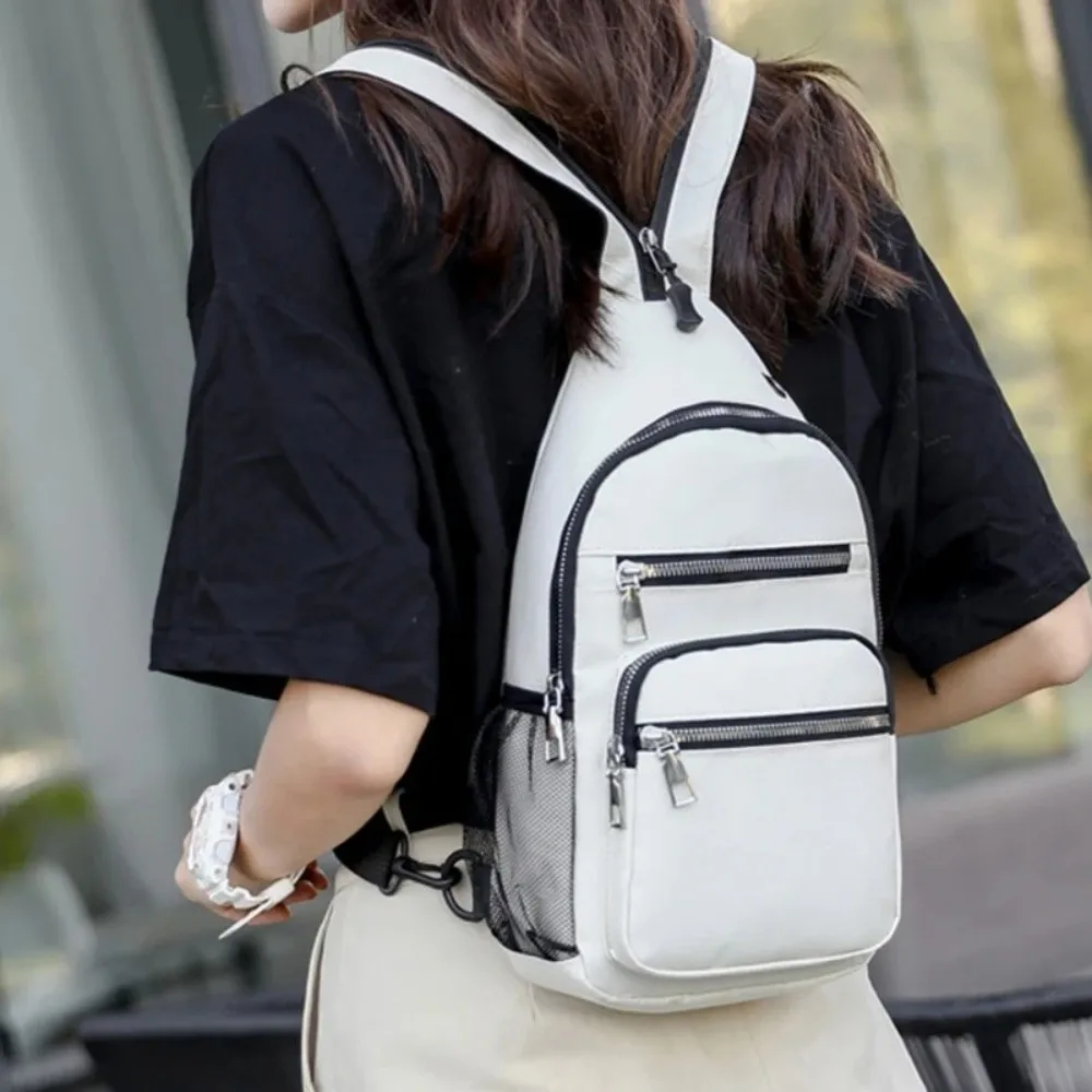 Mehrzweck-Rucksack in kleiner Größe, wasserdicht, leicht, Umhängetasche, mehrere Taschen, Brusttasche, Unisex