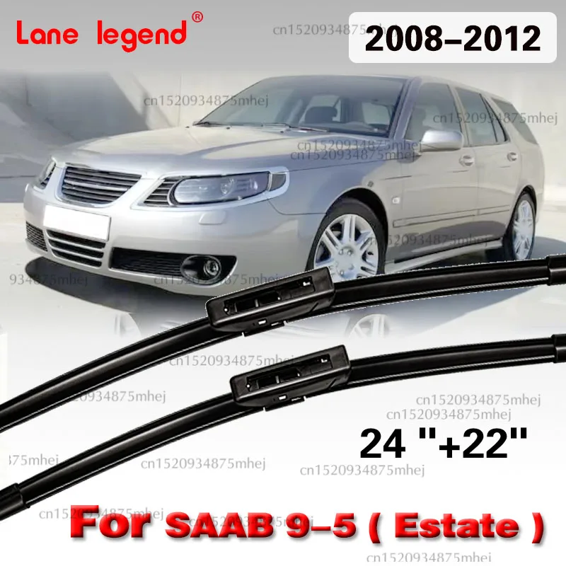 Car Wiper For SAAB 9-5 ( Estate ) 2008 2009 2010 2011 2012 Front Wiper Blades Brush Windshield top-tier craftsmanship 24
