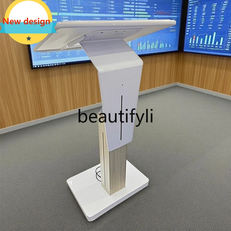 A139 atril eléctrico ajustable plataforma de voz presentador de conferencias mesa de atril escolar restaurante escritorio de recepción