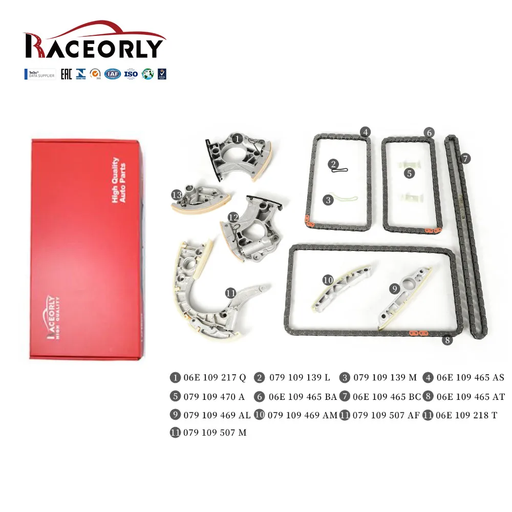 

RACEORLY Timing Chain Rails Kit For Audi S7 A8 S8 RS6 C7 4.0 V8 CEU CGT