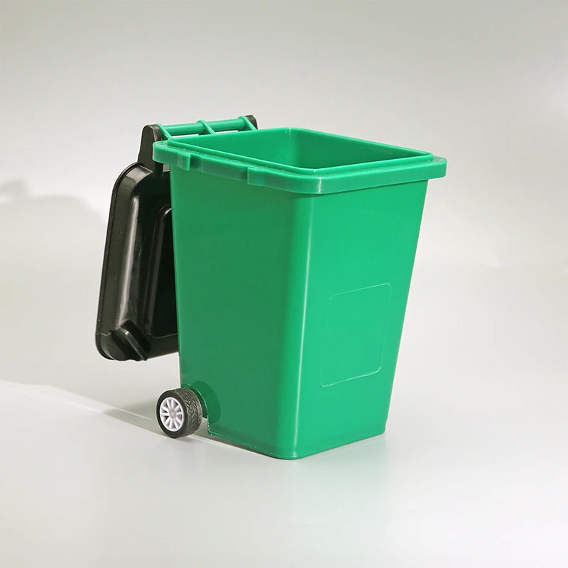 Trash Can Shape Pen Holder Creative Desktop Organizer Pencil Storage Box For Student Office Use