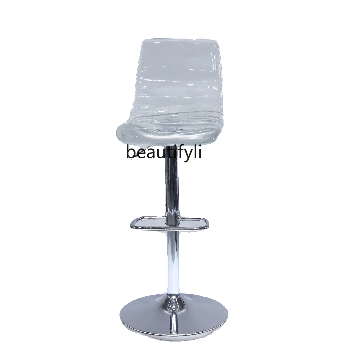 Transparent Resin Bar Stool Lifting Rotating High Chair Hotel Front Desk Living Room Home Chair