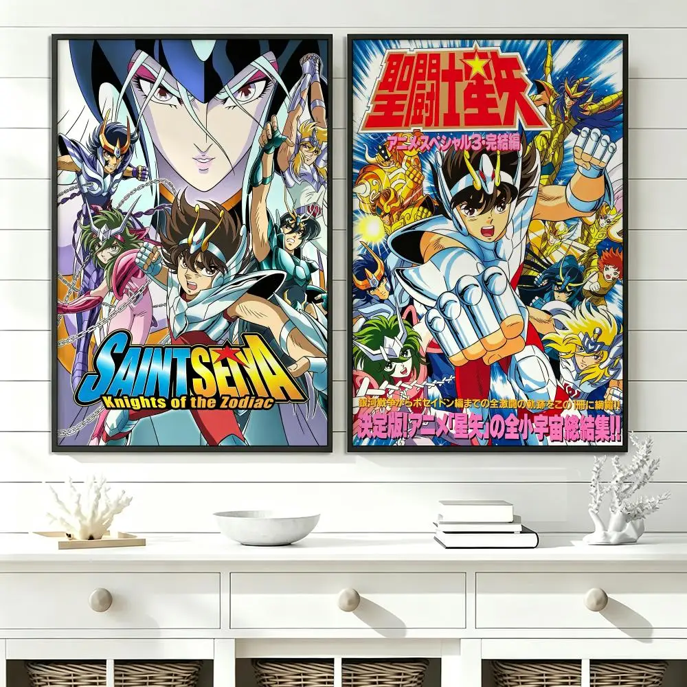 anime Saint Seiya Poster Poster HD Trendy SelfAdhesive Wall Art Print For Living Room Bedroom Dorm Office Home Gift