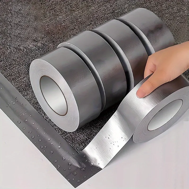 Grade Silvery Duct Tape - PVC Material, Ideal for Home Repairs & Sealing, Countertop Compatible, Leak-Proof Strip