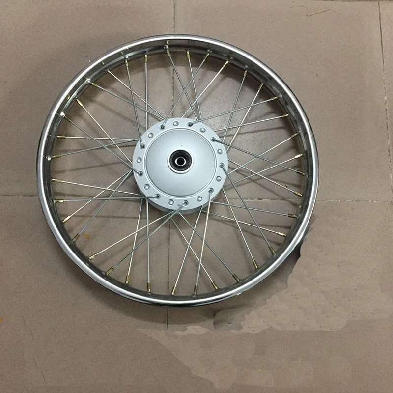 Motorcycle Wheel Rim Complete for Honda Jialing Lifan JH70 CD70 C70 ST70 DY70 70cc Cub70 Front 1.20-17 Rear Wheel 1.40-17