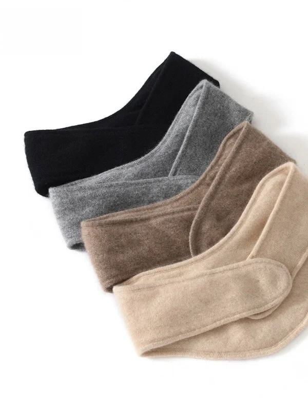 100-pure-cashmere-scarf-warm-neck-protection-home-use-style-women's-scarf-comfortable-autumn-winter-korean-style-beige-black