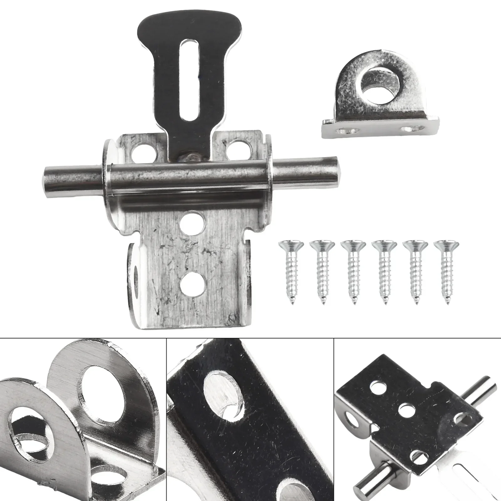 Tools Latches Door Latch Fixing Screw Thickened Home Improvement Protect Solid Stainless Steel Window Catch Lock Brand New
