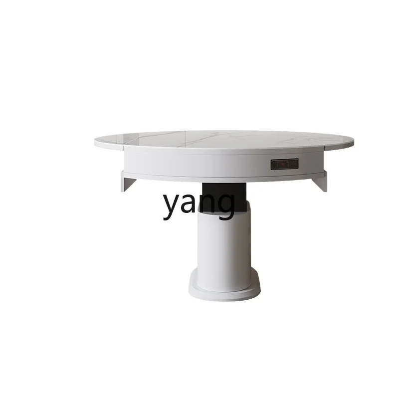 

LTT multi-function foldable lifting coffee table dining table dual-purpose two-in-one electric living room rock slab retractable