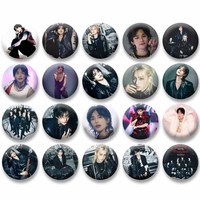 Kpop Boys Group Round Brooch DominATE SEOUL Lee Know Felix Badge Custom Jewellery Clothes Backpack Button Pins Gift for Friends