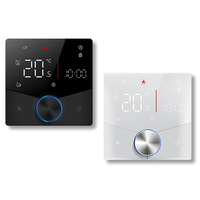 Tuya WIFI Smart Knob Thermostat Gas Boiler Heating Remote Controller LCD Display Mobile Phone APP Control Touch Screen Work