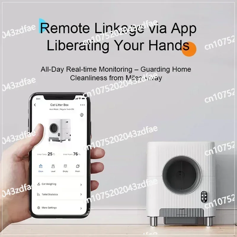 Custom Tuya App Remote App Control Video Automatic Door Intelligentself Cleaning Smart Cat  Box