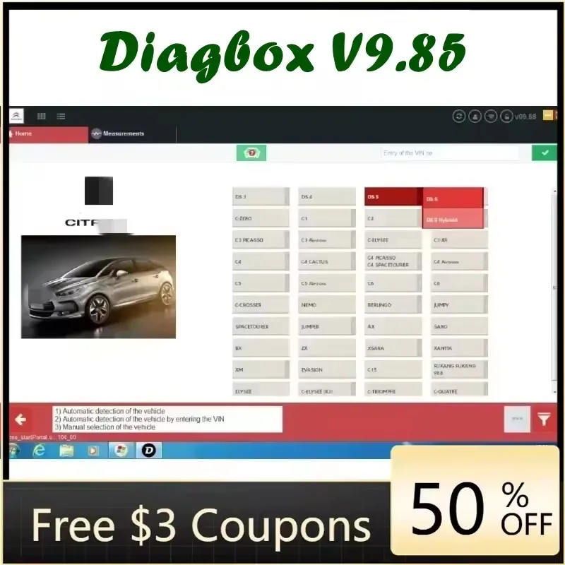2024 Latest Diagbox V9.85 version Direct original installation work with Lexia3 PP2000 Diagnose Adaptations Diagbox For