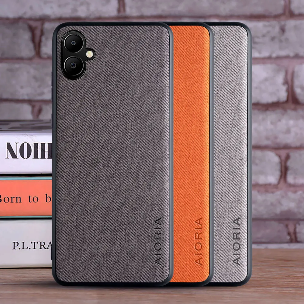Case for Samsung Galaxy A05 Leather Master Hard Textile Fashion Cover for Galaxy A05 Case funda Coqua