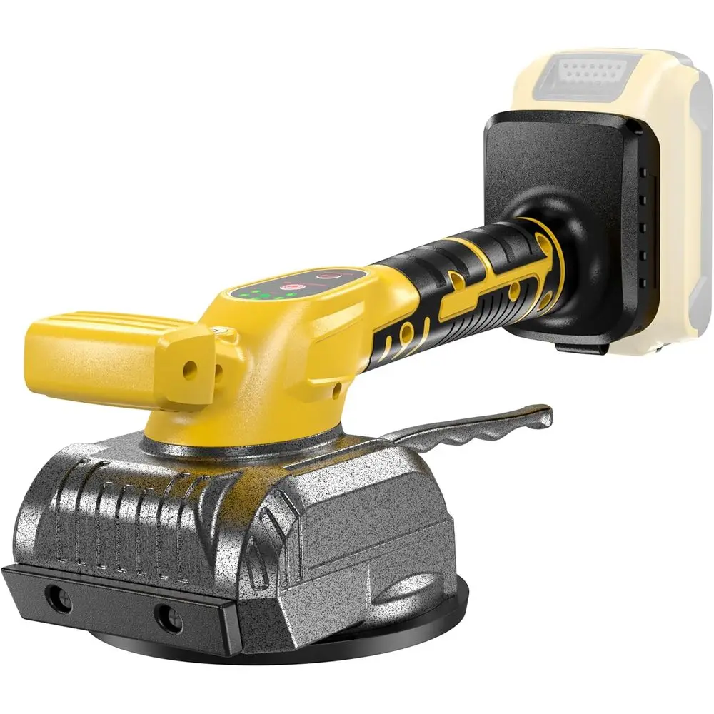 

Vibration Tool, 20V Battery, Cordless Vibration Leveling Line, Tile Suction Cup Tool, 5 Speed, Lock Design, Floor Wall (Battery