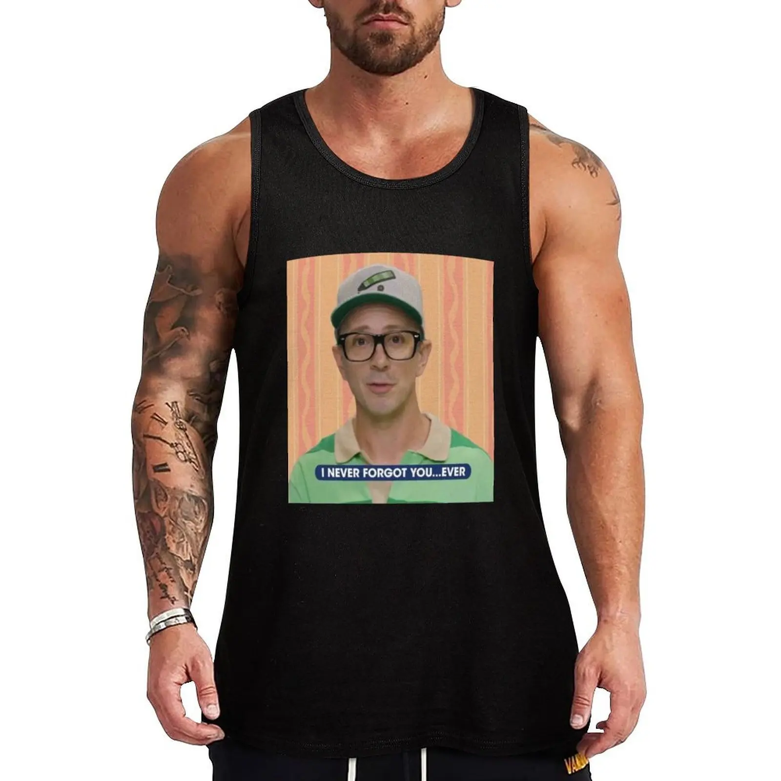 Blue's Clues Steve meme Tank Top Basic Tee-shirt décontracté sans manches, haut léger uni