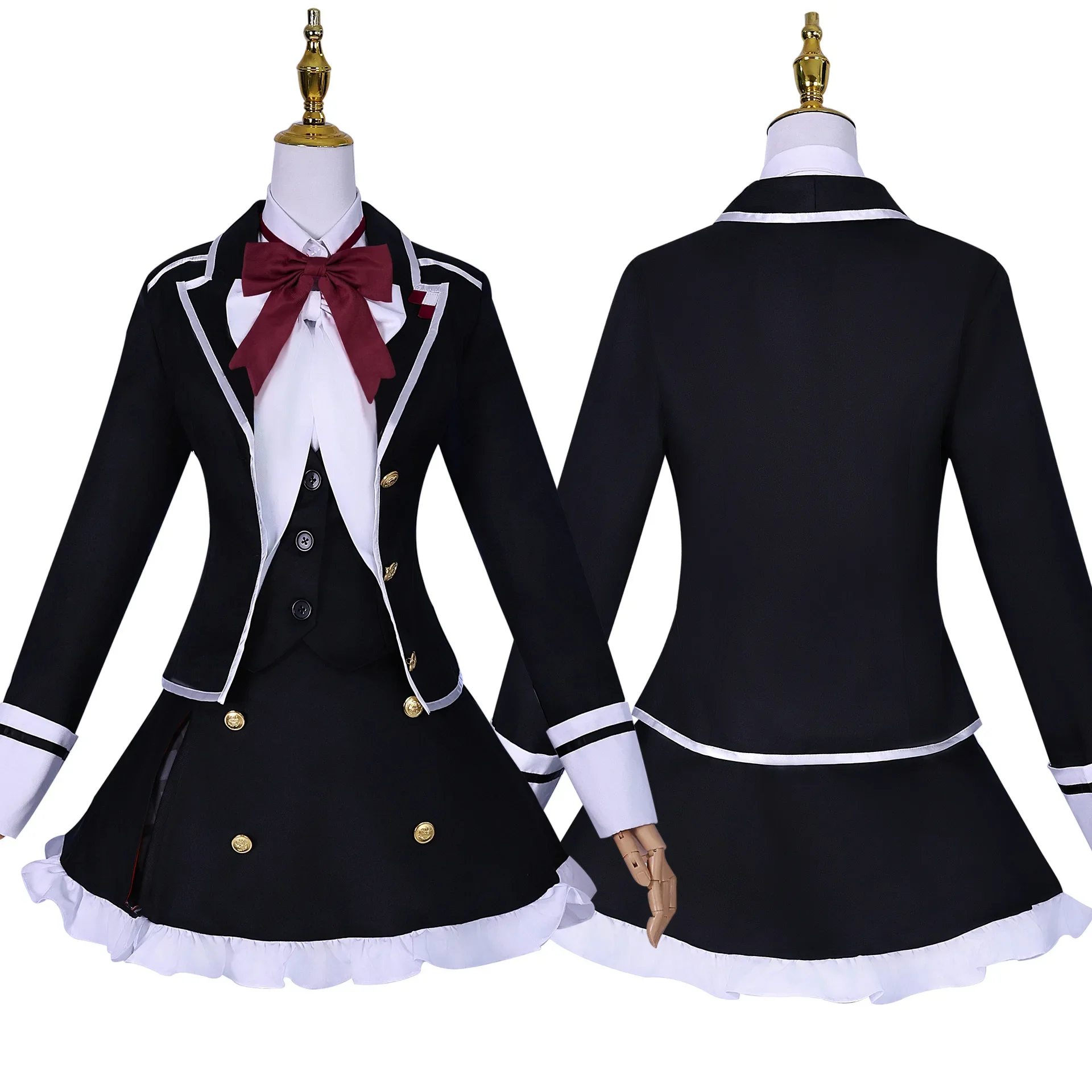 Anime Spiel Diabolik Liebhaber Komori Yui Cosplay Kostüm Erwachsene Frauen High School Uniform JK Full Set Anzug Halloween Party Outfits