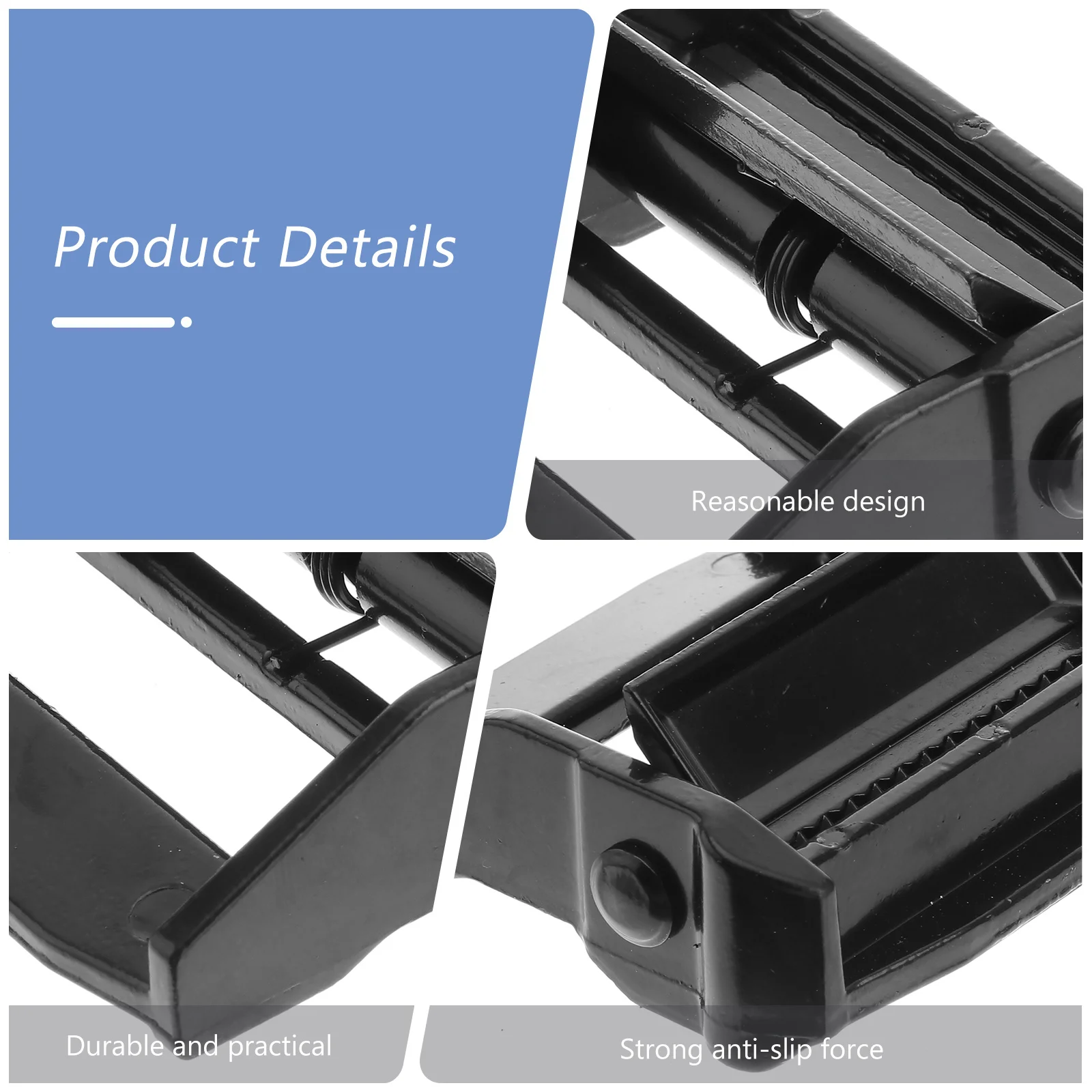 1 قطعة حزام الصحافة أبازيم سبائك الزنك دائم سطح أملس قوة لدغة قوية المضادة للانزلاق لصناديق السيارات لوحات الخياطة الحرفية #5