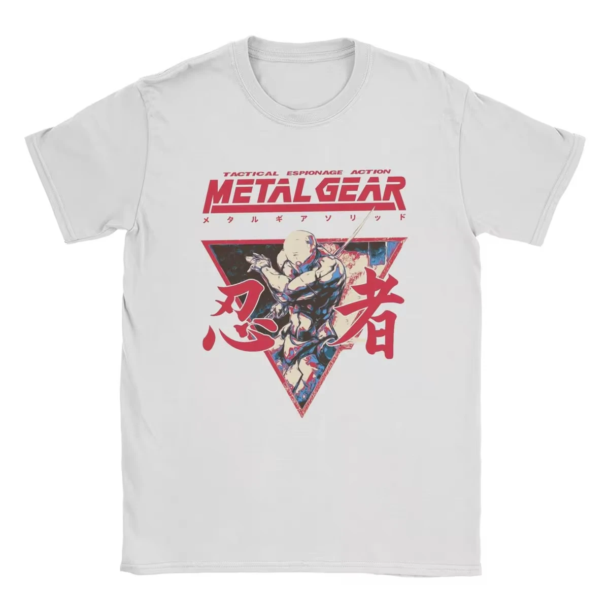 Novelty Game Metal Gear Solid Option C T-Shirt for Men Women Cotton T Shirts MGS Gothic Phantom Hipster Short Sleeve Tee Tops