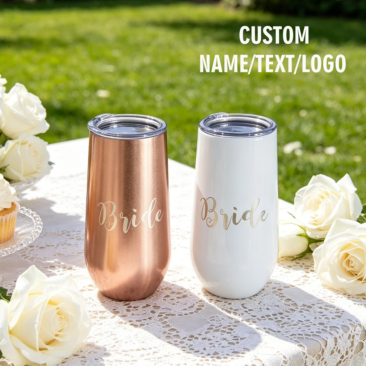 Personalized Wine Cup for Bride - Valentines Day Gift for Her - Unique Present for Wedding, Anniversary, Housewarming, Birthday
