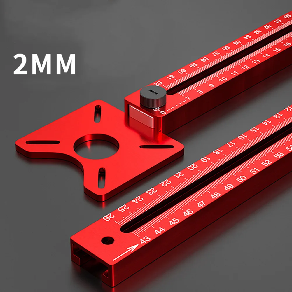 Circular Cutting Tool Milling Groove Bracket For Woodworking Projects Red as Picture Aluminum Alloy Woodworking Tool