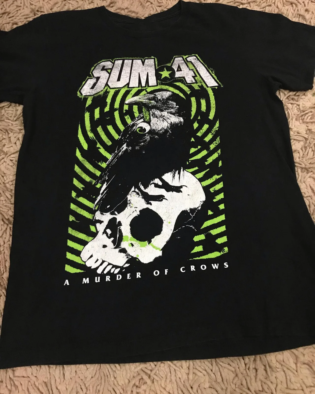 

New Popular Sum 41 Black T-Shirt Cotton Full Size S-3XL