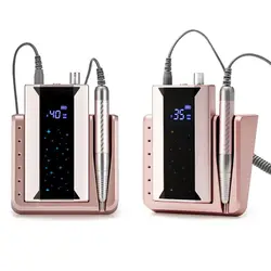 Ultra-low Noise Brushless 40000RPM Electric Nail Drill Machine 85W Rechargeable Cordless Professional Home/Salon Nail Drill Mach