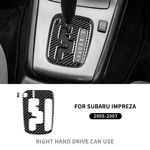 Настоящая мягкая наклейка из углеродного волокна для Subaru Impreza 2005 2006 2007, панель переключения передач, вентиляционное отверстие, рамка для компакт-дисков, аксессуары для интерьера