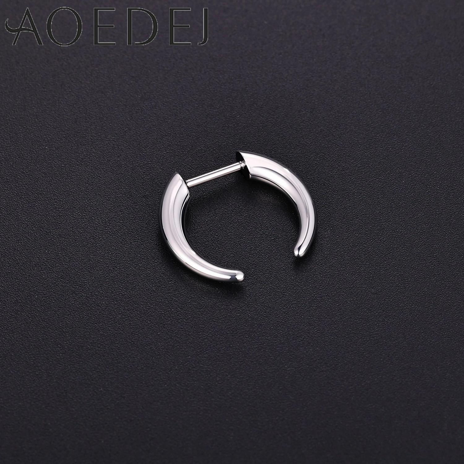 AOEDEJ 1 PC 16G Plug-In-Stil Edelstahl Nasenringe Damen Herren Septum Ring Spike Ox Horn Große Messgeräte Körperpiercings 8/10 MM – Detail 5