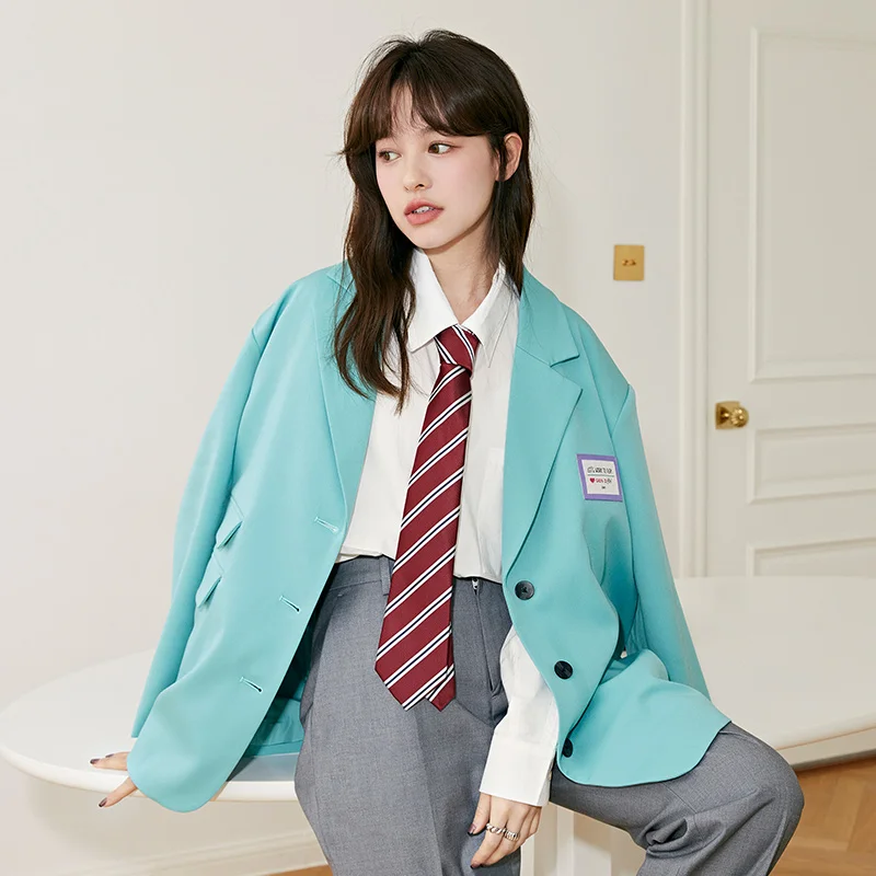 Semir Blazer Women Loose White Fashion Commuter 2022 Spring New Ladies Design Casual Suit