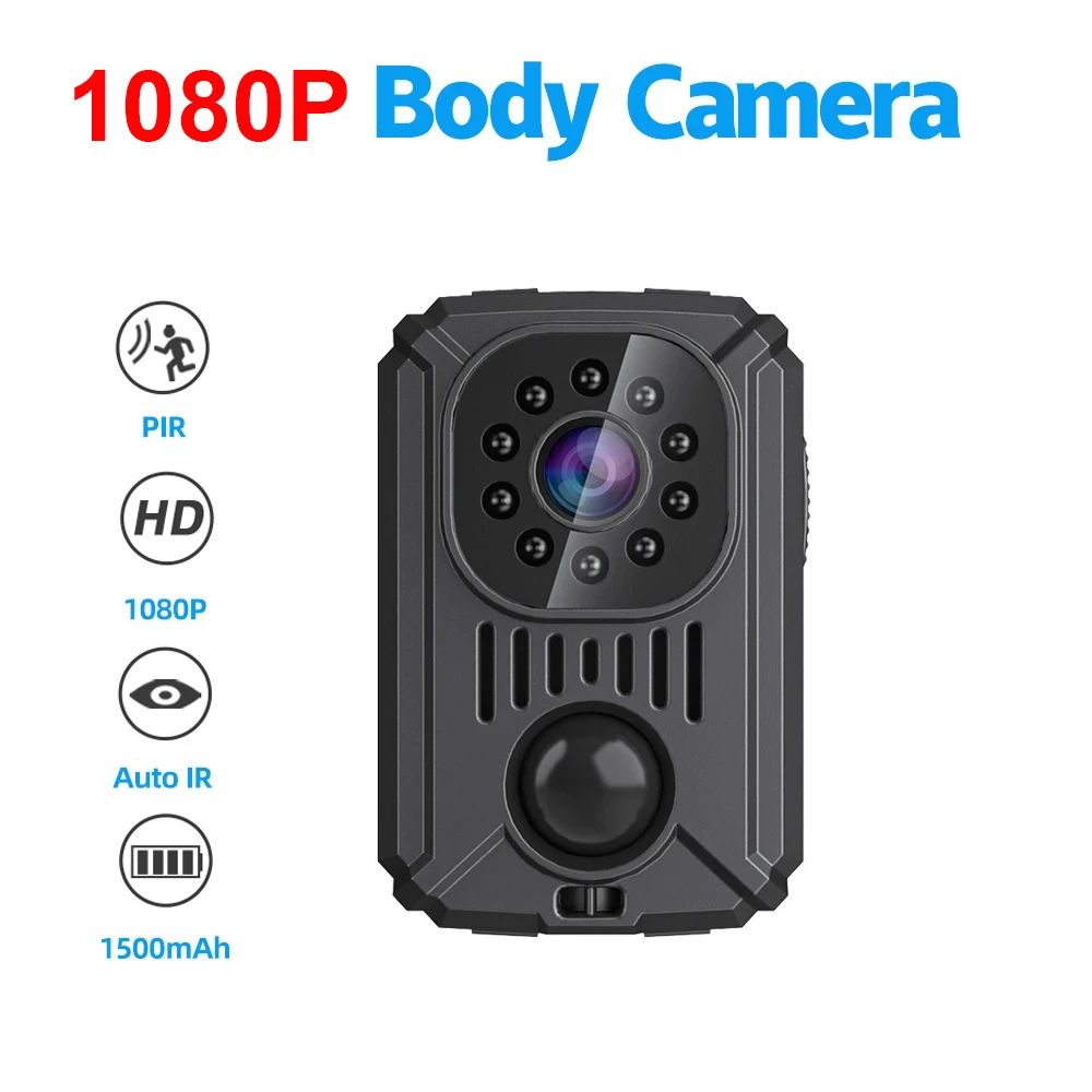 MD31 Mini PIR Video Body Camera Back Clip Photography DV Smart Camera HD 1080P Recorder Motion Activated Small Nanny Cam per auto