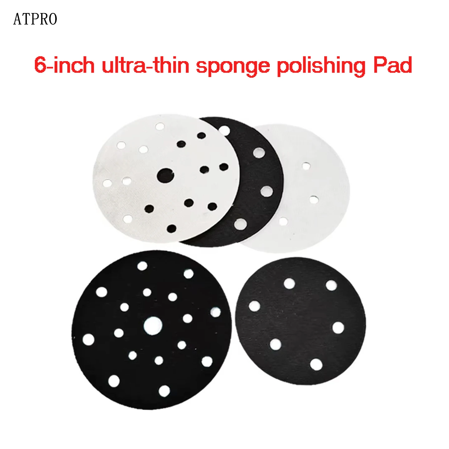 

ATPRO Sand Pad 6 Inch Ultra-Thin Sponge Pad Polishing Protection Pad 150mm Pneumatic Grinding Sandpaper Round Car Painting Tool