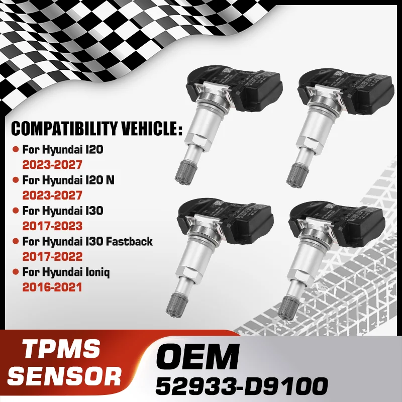 

Car TPMS Tire Pressure Monitor Sensor For Hyundai I20 Hyundai I20 N Hyundai I30 Hyundai I30 Fastback Hyundai Ioniq 52933-D9100