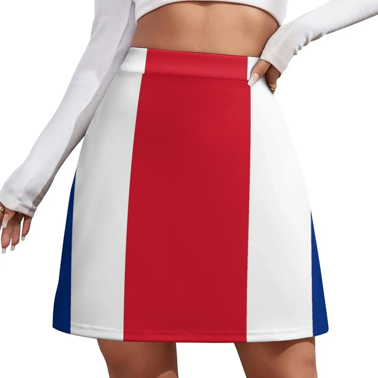 Kado, Stiker & Produk Bendera Costa Rican Rok Mini Gaun Wanita Rok Wanita Mewah