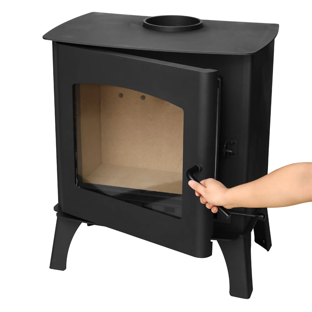 Hot Selling Smokeless Modern Wood Fire Burning Stove Small Freestanding Wood  Stove Fireplace home Heating for Living Room