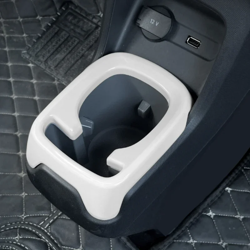 Central Control Water Cup Frame For LEAPMOTOR T03 2024 Decorative Sticker Water Cup Holder Storage Slot Modification Accessories