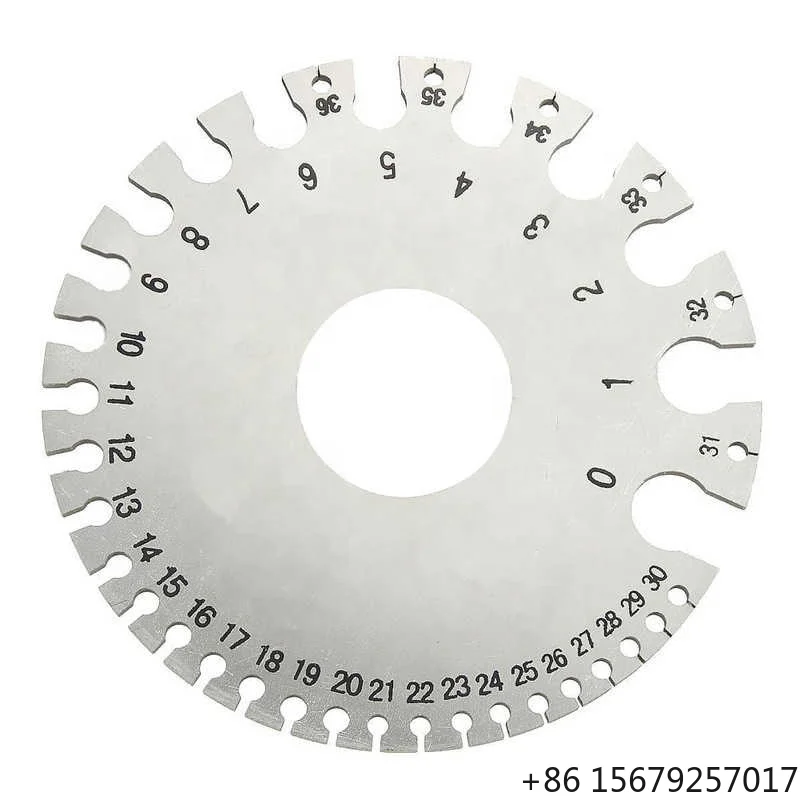 Stainless Steel American Standard Wire Gauge Sample Welding Seam Inspection Ruler Thickness Ruler Wire Wire Welding Gauge
