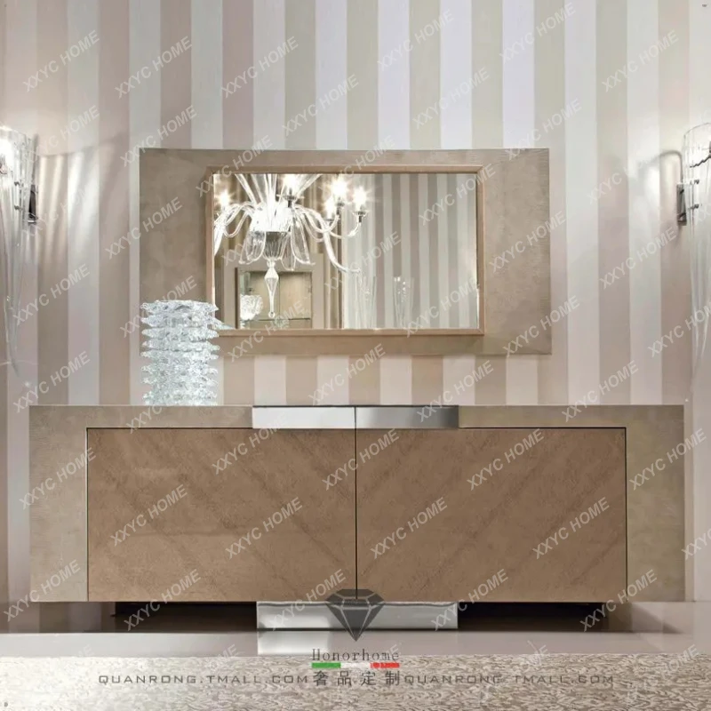 LXModern simple entrance door entrance cabinet, restaurant paint side cabinet