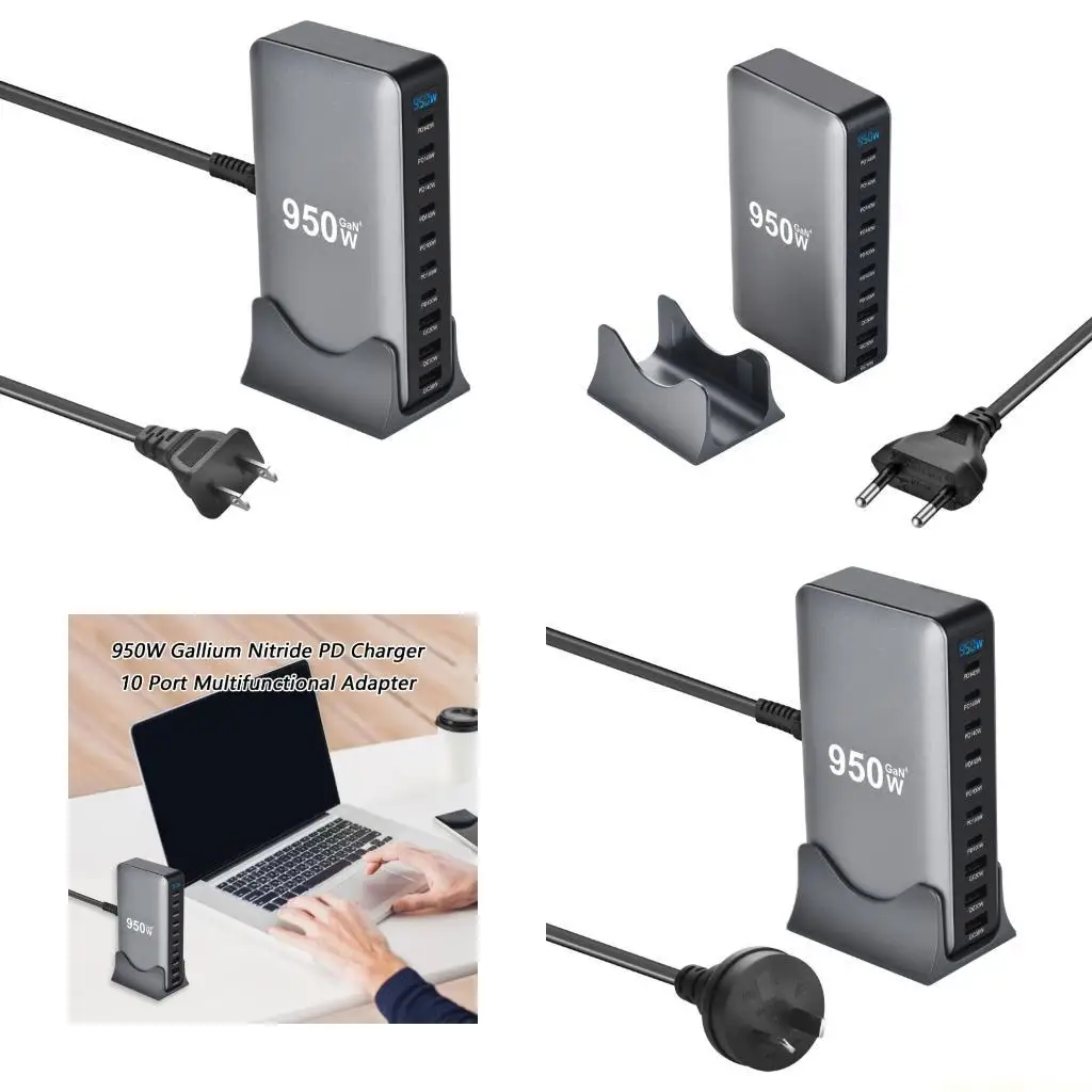 

F62C Gallium Nitride 950W PD Fast Charging Universal Power Adapter Lightweight Shell for Electronic Devices Charging