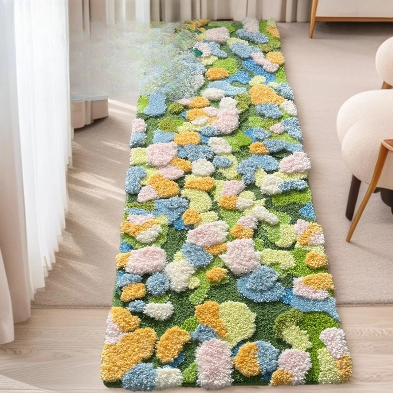 Ковер для спальни, тафтинговый трехмерный универсальный коврик, может сидеть спереди ковра, чтобы сделать теплую подушку в помещении.