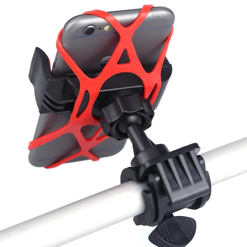 Phone Holder Anti-Slip Motorcycle Moto Racks Handlebar Stand MTB Road Bike Mobile Phone Bracket Mount Bike Accessories