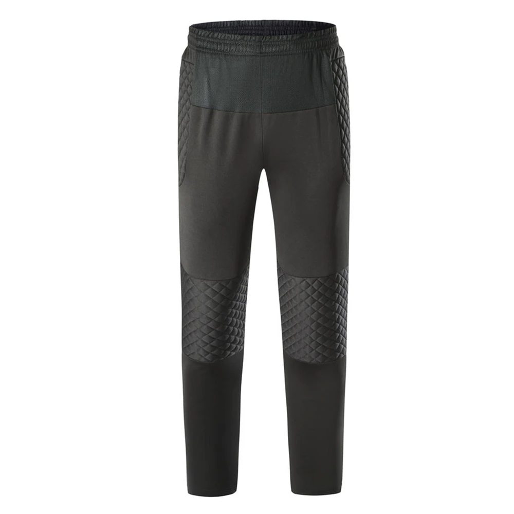 Men Soccer Training Pants American Football Rugby Sweatpants Goalkeeper Sport Goal Keeper Goalie Shorts Knee Pad Sponge Protect