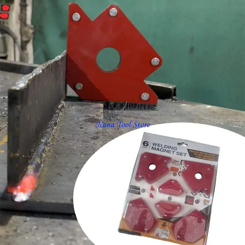 31GJ Multipurpose Steel Welding Clamps 6Pcs Welding Holder With Antislip Pad For Secure Workholding