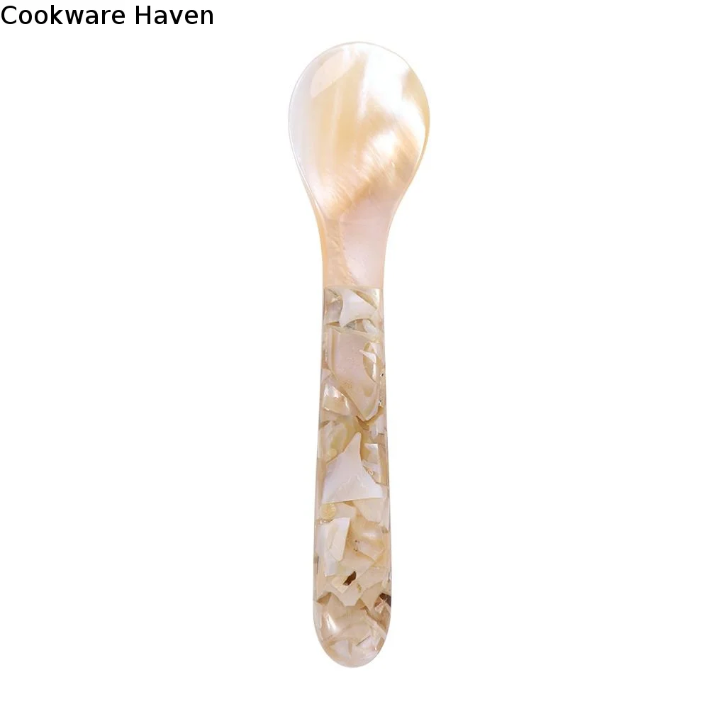 Stirring Home Coffee Tableware Caviar Conch Ice Cream Dessert Spoon Fork Teaspoon Shell Spoon