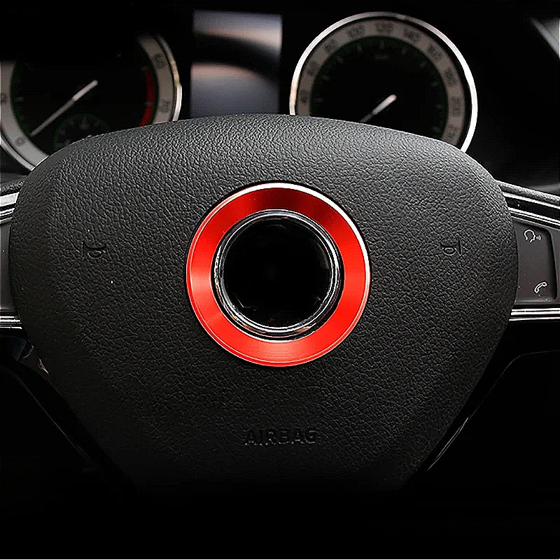 1pc for SKODA Superb 2016-2018 Steering Wheel LOGO Decorative Circle ( Item Without Logo)